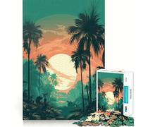 Puzzle per adulti da 1000 pezzi a tema paradiso tropicale, gioco di precisione, giocattolo stimolante per la mente, per il tempo libero, regalo di compleanno (50x75cm)