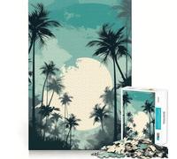 Puzzle per adulti da 1000 pezzi a tema paradiso tropicale, gioco di precisione, giocattolo stimolante per la mente, per il tempo libero, regalo di compleanno (50x75cm)