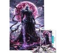 Puzzle per adulti da 1000 pezzi a tema samurai e mondo oscuro Divertimento a casa attività creative perfette per decorare la casa Gioco impossibile per maggiori di 14 anni 50x75cm