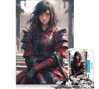 Puzzle per adulti da 1000 pezzi a tema samurai e romanticismo ideale per rilassarsi passare il tempo durante le vacanze o semplicemente come regalo 38x26cm