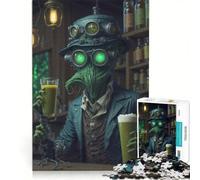 Puzzle per adulti da 1000 pezzi a tema Steampunk birra alieno pub gioco per famiglie migliora la memoria ideale come regalo per tutta la famiglia 50x75cm