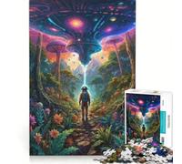 Puzzle per adulti da 1000 pezzi a tema UFO e incanto celeste gioco divertente per tutta la famiglia con pezzi a incastro di forma casuale 38x52cm