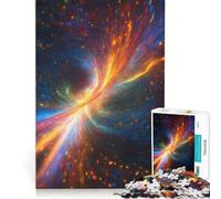 Puzzle per adulti da 1000 pezzi a tema Vortice Cosmico, un gioco educativo, divertente e spiritoso, con poster e foglio di curiosità abbinati 38x52cm
