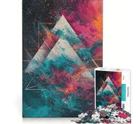 Puzzle per adulti da 1000 pezzi Abisso cromatico, antistress, da assemblare, compleanno e Natale 50x75cm