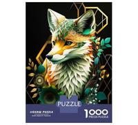 Puzzle Per Adulti Da 1000 Pezzi Abstract Fox Puzzle Giochi Per Famiglie Decorazione Perfetta Regali Unici Per Compleanno E Natale 52x38cm/1000pcs