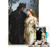 Puzzle per adulti da 1000 pezzi: Ade e Persefone nella foresta incantata, gioco divertente, gara di velocità manuale, collezione d'artista, belle arti 50x75cm