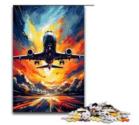 Puzzle per adulti da 1000 pezzi aerei circondati da schizzi tantissimi giocattoli puzzle colorati per la decorazione della casa ideali come regali per tutta la famiglia 75x50 cm
