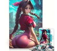 Puzzle per adulti da 1000 pezzi: Aerith Gainsborough in una città in rovina, gioco impossibile, passatempo ideale per le vacanze a casa, compleanno e Natale 38x26cm