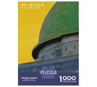 Puzzle Per Adulti Da 1000 Pezzi Al Quds Palestine Poster Puzzle Giochi Rilassanti Difficile Impegnativo Da Completare 52x38cm/1000pcs