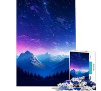 Puzzle per adulti da 1000 pezzi Alaska Aurora Pixel Art Sfida per l'intelligenza e la capacità di stimolare la mente Gioco avvincente Regalo pratico per donne Ottima idea regalo (Dimensioni 38x52cm)
