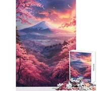 Puzzle per adulti da 1000 pezzi Alba sul Fuji Puzzle da 1000 pezzi gioco impossibile regalo di compleanno vacanza a casa per passare il tempo (50x75cm)