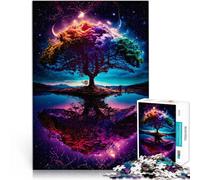 Puzzle per adulti da 1000 pezzi albero cosmico della vita Fatto di legno per età pari o superiore a 14 anni Giocattolo educativo intellettuale decomprimente grande regalo misurare：50x75cm