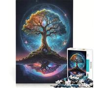 Puzzle per adulti da 1000 pezzi, Albero Cosmico della Vita, giochi educativi, taglio di precisione, collezione d'artista, belle arti 38x52cm