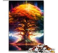 Puzzle per adulti da 1000 pezzi Albero Cosmico della Vita in legno, rompicapo ad alta difficoltà per adolescenti 50x75cm per gioco interattivo per famiglie