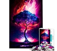 Puzzle per adulti da 1000 pezzi Albero Cosmico Giochi per famiglie Sfida per l'intelligenza e la mente Giocattolo avvincente Ottima idea regalo Un'opera d'arte (Dimensioni 38x26cm)