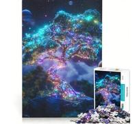 Puzzle per adulti da 1000 pezzi "Albero Cosmico", gioco educativo, rilassante e stimolante per la mente, ideale come regalo di compleanno o per occasioni speciali 50x75cm
