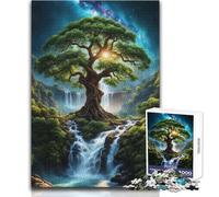 Puzzle per adulti da 1000 pezzi, Albero della vita antico, Bellissimo design, Analisi del gioco e logica, Regali di Babbo Natale segreto, Dimensioni 38x26cm