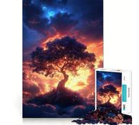 Puzzle per adulti da 1000 pezzi,Albero della Vita Celeste,incastro perfetto,gioco di logica e divertimento,ideale per momenti di relax,compleanno e hobby (38x26cm)