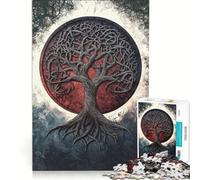 Puzzle per adulti da 1000 pezzi: Albero della Vita Celtico, gioco pratico, analisi e logica, regalo per amici e familiari 38x26cm