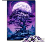 Puzzle per adulti da 1000 pezzi, Albero della vita cosmico, in legno, idea regalo unica fai da te per la casa, 50x75cm, festa di compleanno per uomini e donne