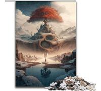 Puzzle per adulti da 1000 pezzi "Albero della vita del paradiso" Realizzato in cartone, ideale per il divertimento in famiglia Regalo perfetto per feste e compleanni 1000 pezzi(26x38cm)
