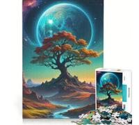 Puzzle per adulti da 1000 pezzi: Albero della Vita gioco divertente rilassante e stimolante per la mente per rafforzare l'amore di coppia 38x26cm