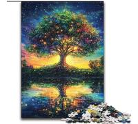 Puzzle per adulti da 1000 pezzi Albero della vita, gioco educativo e sfida per migliorare la memoria per bambini dai 14 anni (dimensioni 26x38cm)