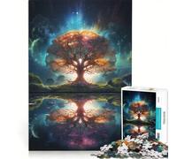 Puzzle per adulti da 1000 pezzi "Albero della Vita" gioco pratico analisi e logica regalo per amici e familiari 50x75cm