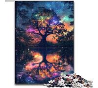 Puzzle per adulti da 1000 pezzi Albero della vita, gioco stimolante e gioco per famiglie con pezzi completamente interconnessi di forma casuale dimensioni 50x75cm