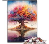 Puzzle per adulti da 1000 pezzi, Albero della vita, per gioco educativo, giocattolo, decorazione unica per la casa e regali, 50x75cm