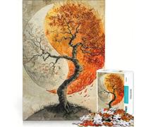 Puzzle per adulti da 1000 pezzi Albero della Vita Yin e Yang gioco pratico analisi e logica regalo per amici e familiari 38x26cm