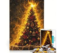 Puzzle per adulti da 1000 pezzi: Albero di Natale Magico Gioco Rompicapo Divertimento per tutta la famiglia Lista dei desideri con Babbo Natale 50x75cm