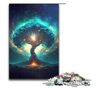 Puzzle per adulti da 1000 pezzi albero magico giochi in legno per famiglie regali di Natale e compleanno 75x50 cm