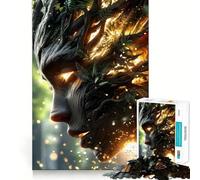 Puzzle per adulti da 1000 pezzi, albero, ninfa antica, con incastri lisci, divertente gioco di concentrazione mentale, gioco casual, regalo di compleanno (50x75cm)