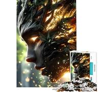 Puzzle per adulti da 1000 pezzi Albero Ninfa Antica Puzzle da 1000 pezzi Giocattolo antistress Divertente e Regalo spiritoso per amici e familiari (50x75cm)