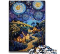 Puzzle per adulti da 1000 pezzi Albero sotto il cielo notturno per età 14 anni e oltre Giocattolo educativo intellettuale decomprimente Ottimo regalo 50x75cm