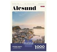 Puzzle Per Adulti Da 1000 Pezzi Alesund Norway Travel Art Puzzle Giochi Rilassanti Difficile Impegnativo Da Completare 70x50cm/1000pcs