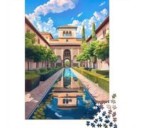 Puzzle Per Adulti Da 1000 Pezzi Alhambra Palace Courtyard-2 Puzzle Per Adolescenti Giocattolo Decorazione Da Parete Decorazione Da Parete Regali Unici Per Compleanno E Natale 38x26cm/1000pcs