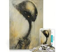 Puzzle per adulti da 1000 pezzi, Alien Art XXIII, gioco rilassante, difficile, lista dei desideri con Babbo Natale 38x26cm