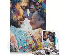 Puzzle per adulti da 1000 pezzi "Amore in primavera" gioco educativo divertente e spiritoso con poster e foglio di curiosità abbinati 50x75cm