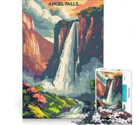 Puzzle per adulti da 1000 pezzi Angel Falls Majesty, gioco interattivo, decorazione per la casa, compleanno e Natale 50x75cm