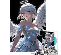 Puzzle per adulti da 1000 pezzi Angelo con ali bianche Aiuta ad allenare la mente Un'opera d'arte Gioco rilassante per ragazzi dai 14 anni in su 50x75cm