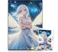 Puzzle per adulti da 1000 pezzi Angelo con ali bianche Bellissimo design Analisi del gioco e logica Regali di Babbo Natale segreto Dimensioni 50x75cm