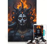Puzzle per adulti da 1000 pezzi: Angelo della Morte, Donna Demone, Gioco rompicapo, Sfida impegnativa, Regalo per amici e familiari 50x75cm