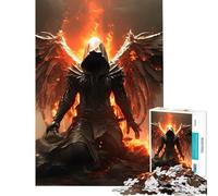 Puzzle per adulti da 1000 pezzi Angelo della Morte gioco per famiglie giocattolo educativo ottimo regalo per chi ama giocare e migliorare la memoria (dimensioni 38x52cm)