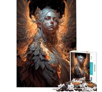 Puzzle per adulti da 1000 pezzi "Angelo delle Tenebre" Divertimento a casa regalo di compleanno giochi rilassanti per maggiori di 14 anni 38x26cm