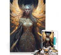 Puzzle per adulti da 1000 pezzi "Angelo delle Tenebre", gioco pratico, divertente e umoristico, collezione d'artista, belle arti 38x26cm