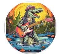 Puzzle per adulti da 1000 pezzi, animali, coccodrilli del Nilo, puzzle rotondi da 1000 pezzi, idea regalo per compleanno, gioco rompicapo impegnativo (67,5x67,5cm)