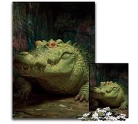Puzzle per adulti da 1000 pezzi, animali e coccodrilli, giochi e giocattoli, compleanni e anni dai 14 anni in su, 26x38cm
