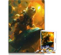 Puzzle per adulti da 1000 pezzi, animali nello spazio, giocattolo, gioco intellettuale, decorazione per la casa, regali di Babbo Natale segreto, dimensioni 38x26cm